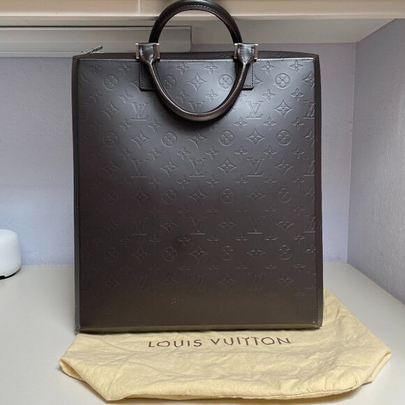 Vintage Louis Vuitton Monogram Glace Erwin Business Bag Brief case in dark brown - Picture 1 of 16